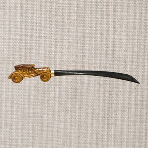 Vintage Emson Inc. Classic Cards Brown Black Plastic Car Shoehorn 9 Inch